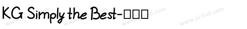KG Simply the Best字体转换